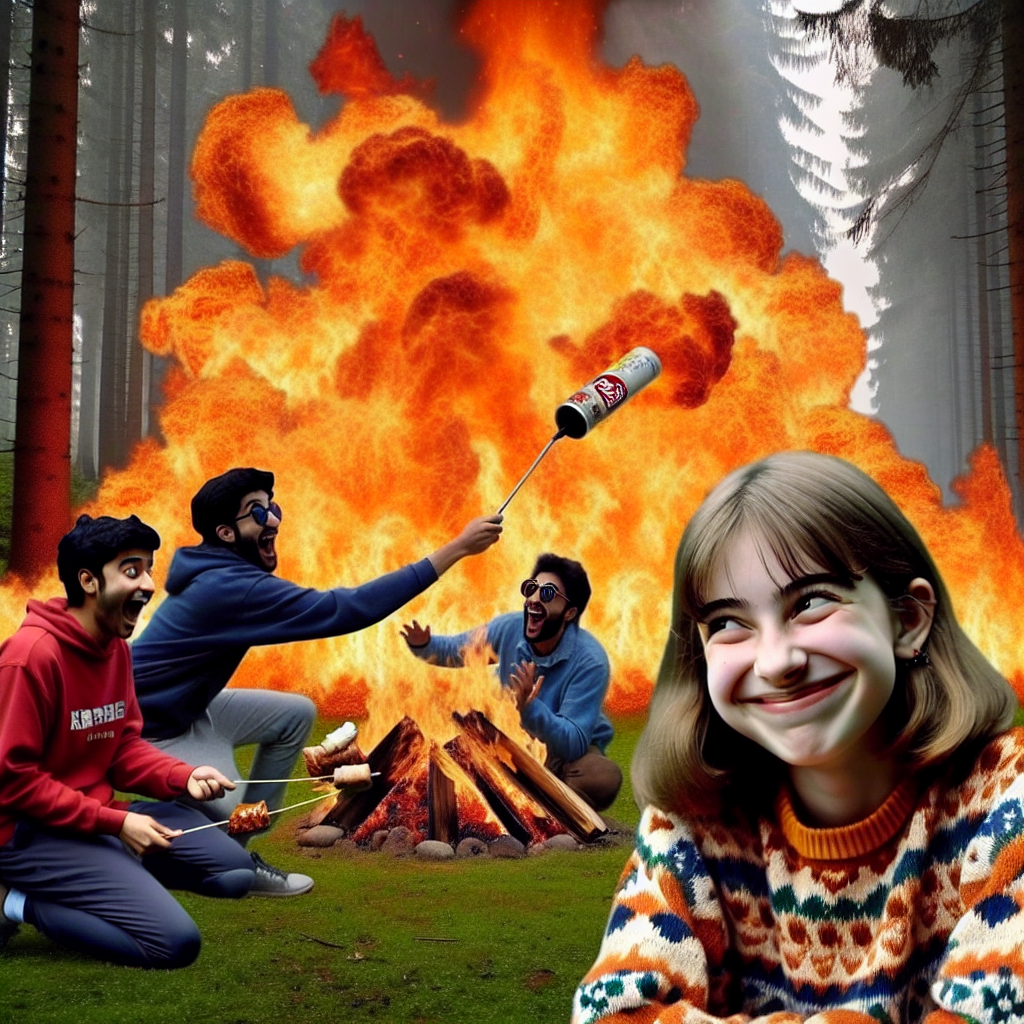 When You Realize It's Not Just a Small Fire