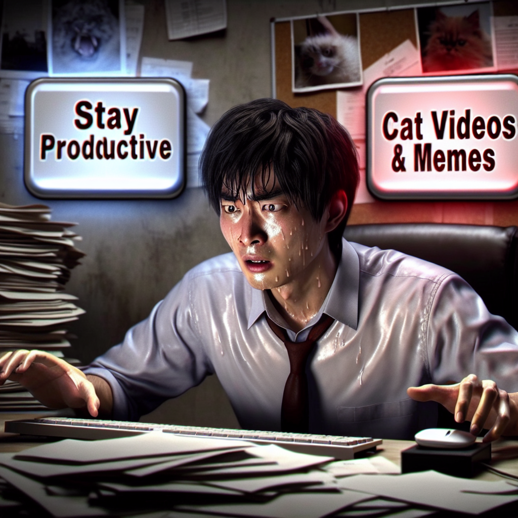 When You Try to Stay Productive but Distractions Win