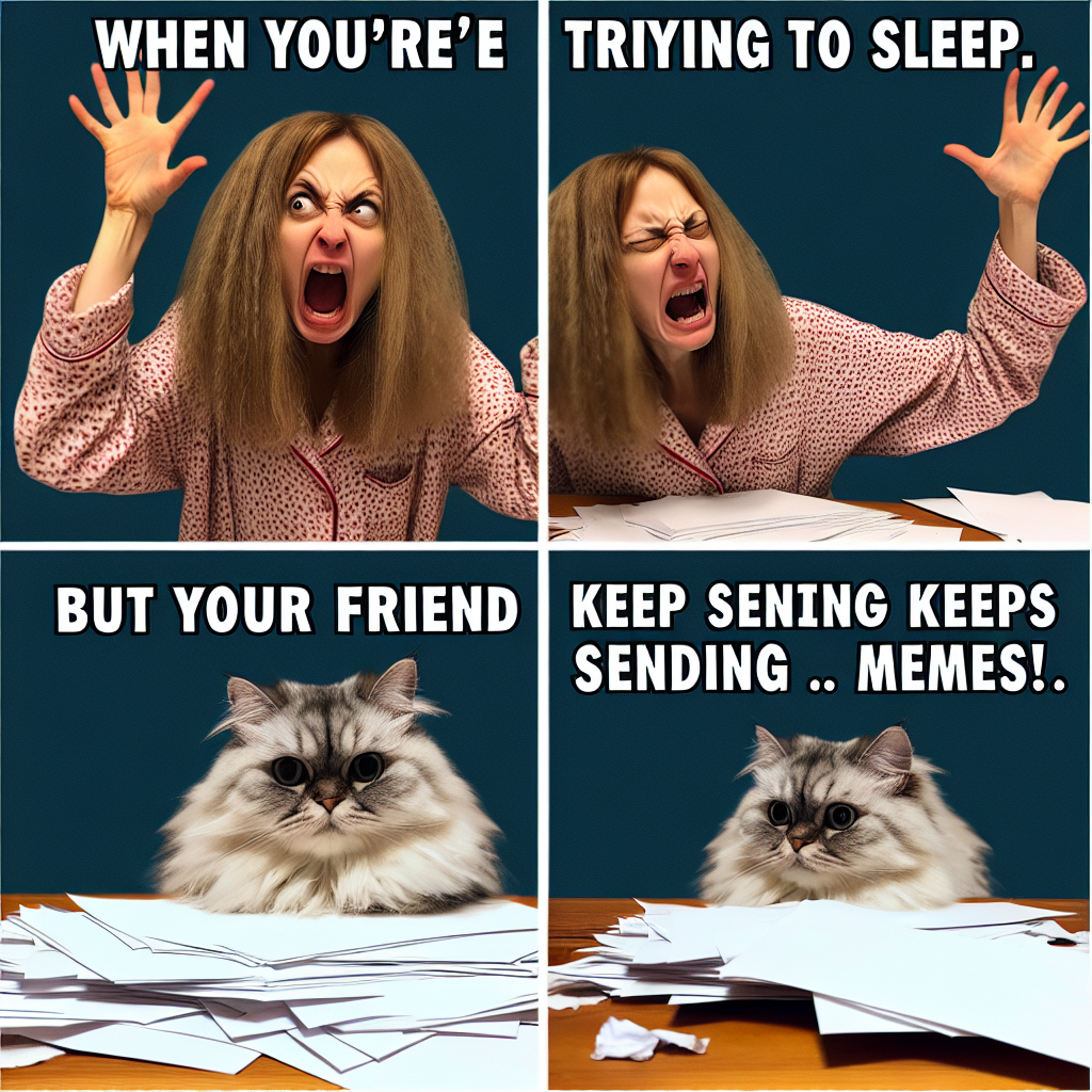 When Your Friend Keeps Sending You Memes at 2 AM