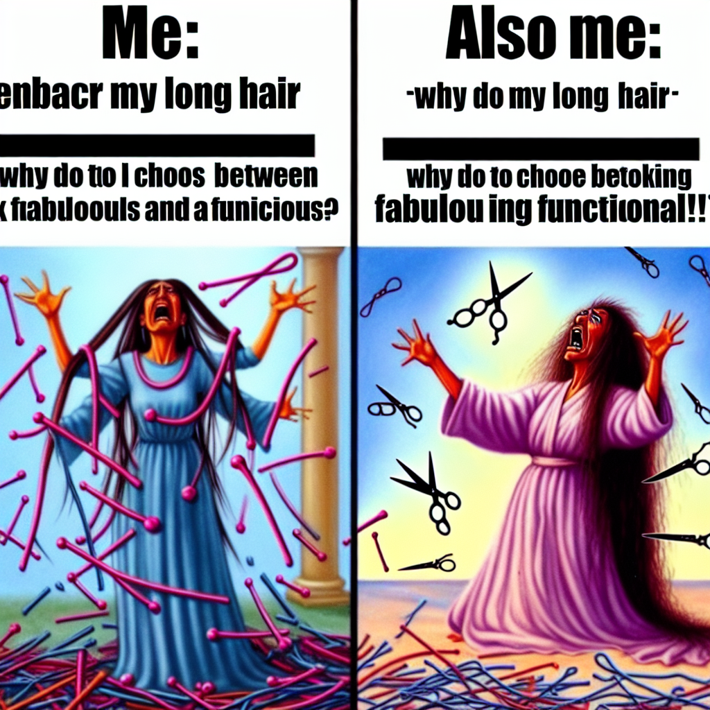 When Your Long Hair Becomes a Full-Time Job
