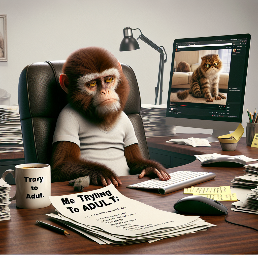 When the Monkey's Mood Matches Monday Vibes