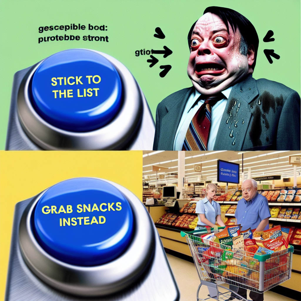 When You're Out Shopping and Remember the List at Checkout