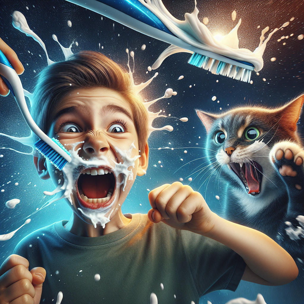 When Brushing Teeth Turns into a Toothpaste Showdown