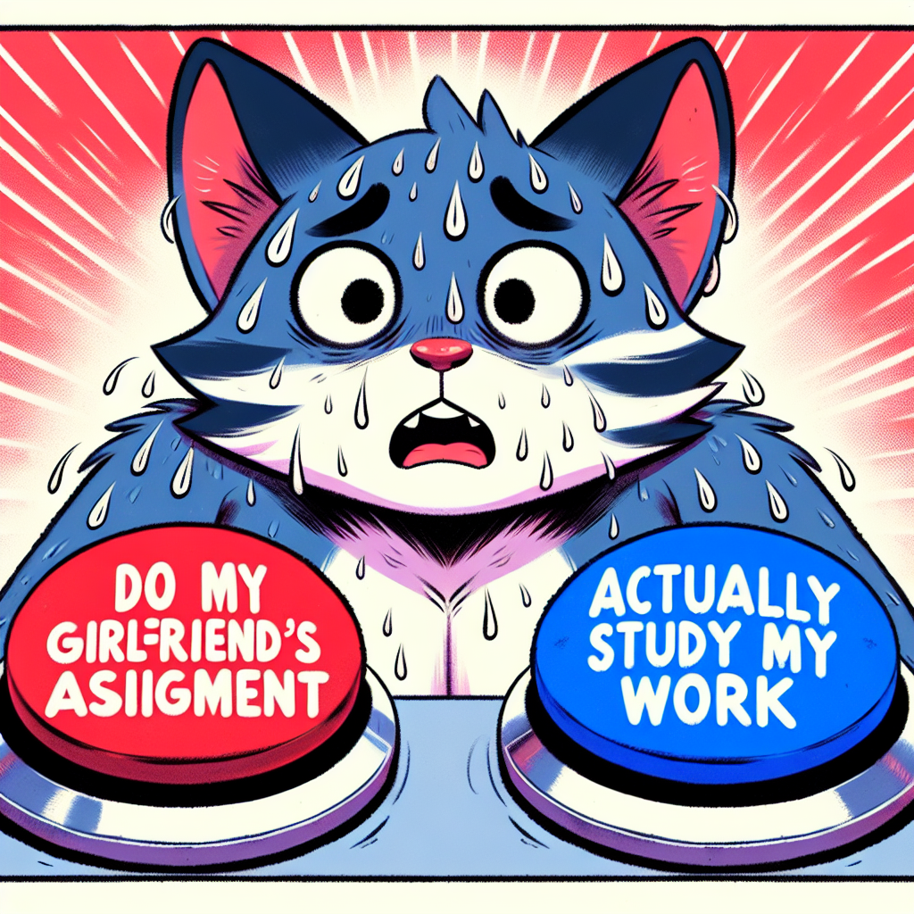When You're Doing Your Girlfriend's Assignment: A Relatable Struggle