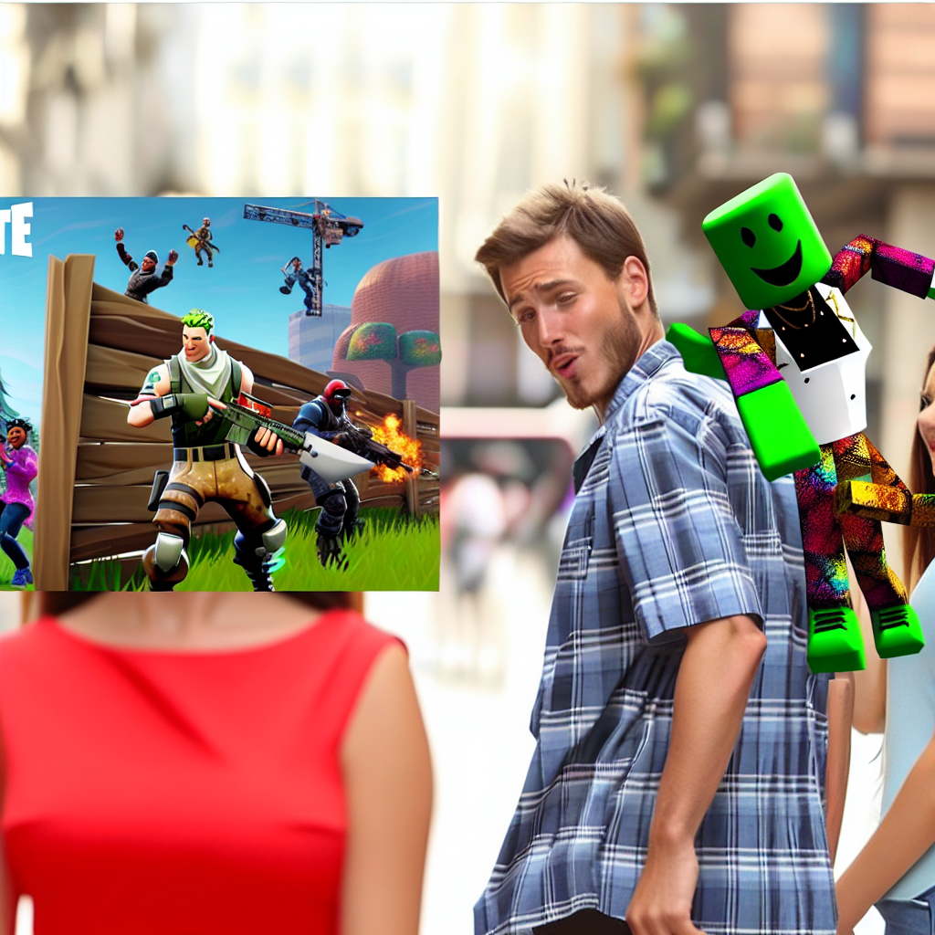 When Roblox Invades Fortnite: A Hilarious Showdown