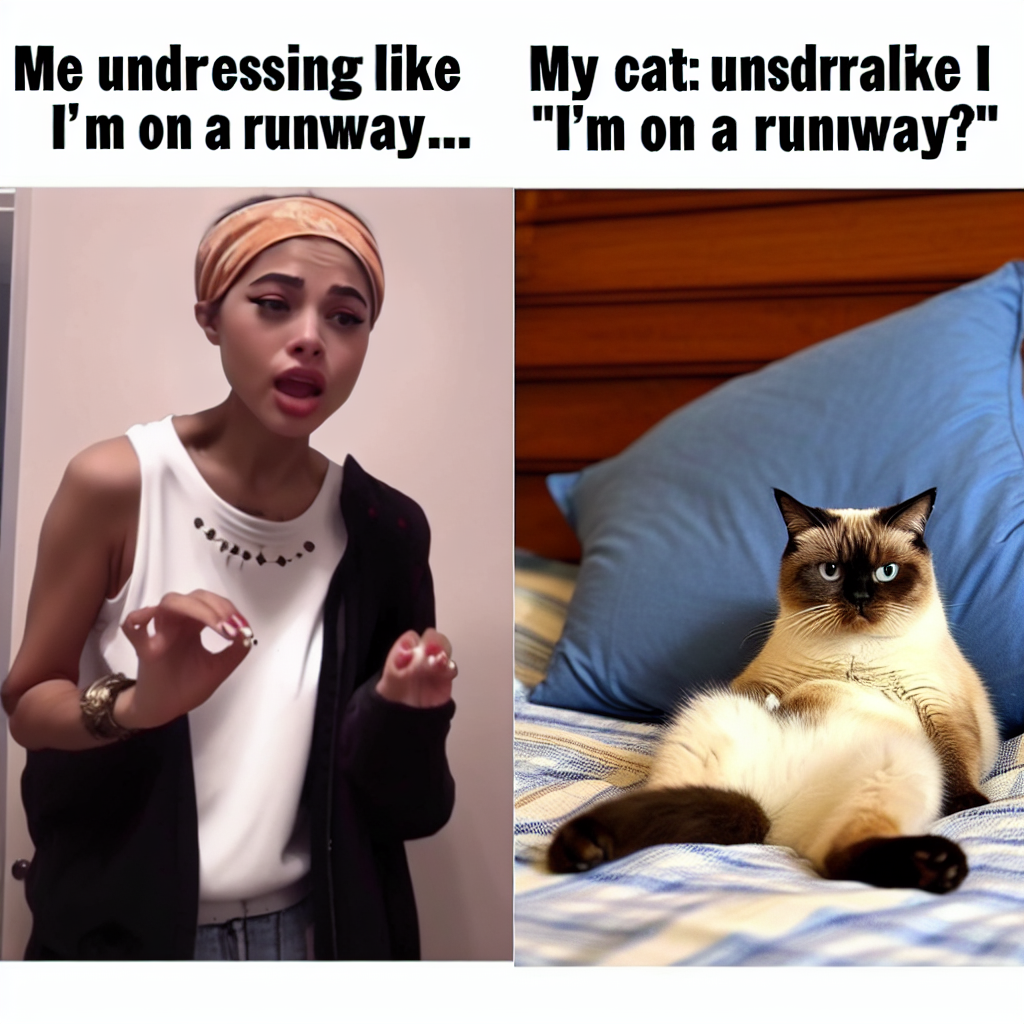 When You Undress, But Your Cat Judges You Like an Instagram Influencer
