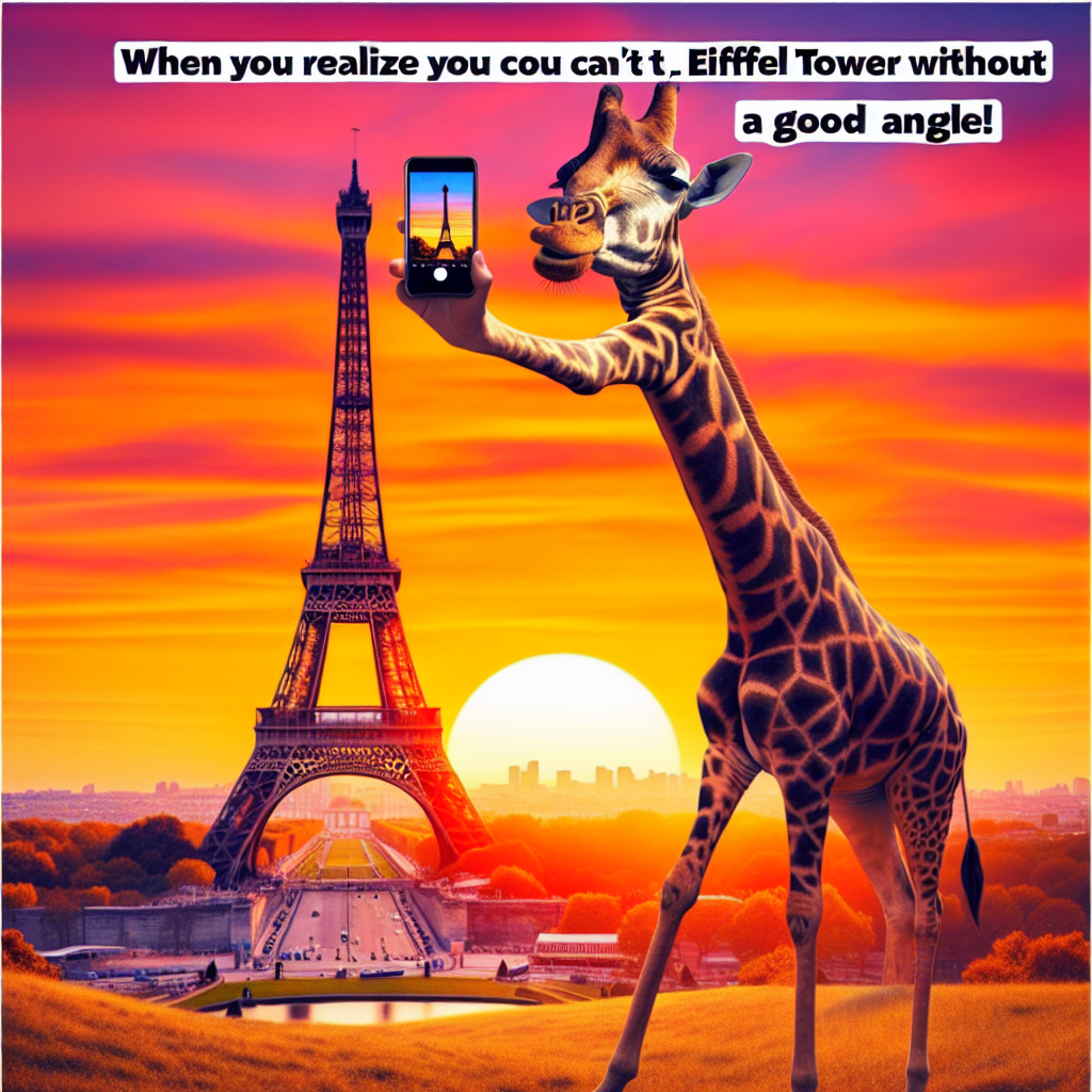 When Your Dreams Are as Tall as a Giraffe by the Eiffel Tower