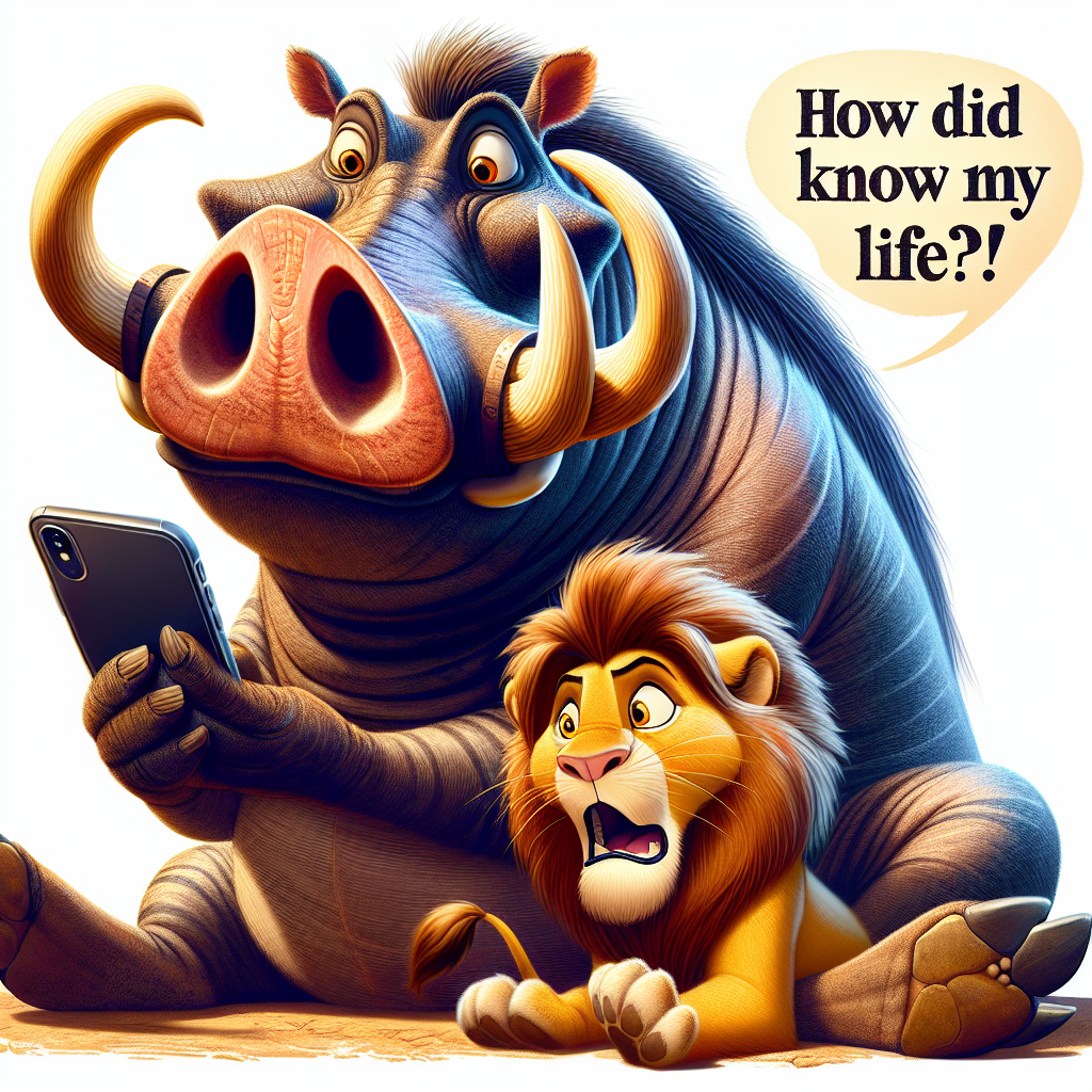 Pumba and Simba: The Ultimate Relatable Meme