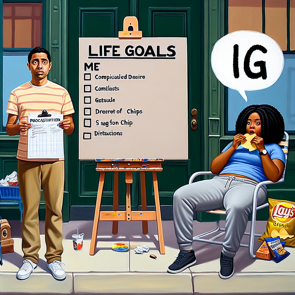 When You Try to Conquer Life, But It's Just You and Your Glaring To-Do List