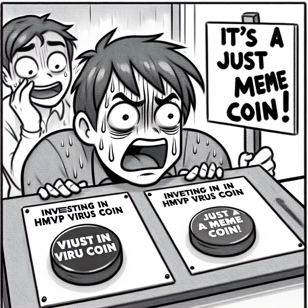 When You Invest in HMVP VIRUS Coin and Realize It's a Meme