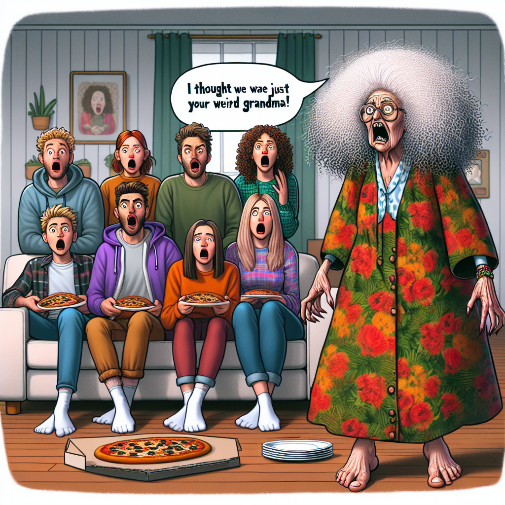 When Granny Comes Over Looking Like a Horror Movie