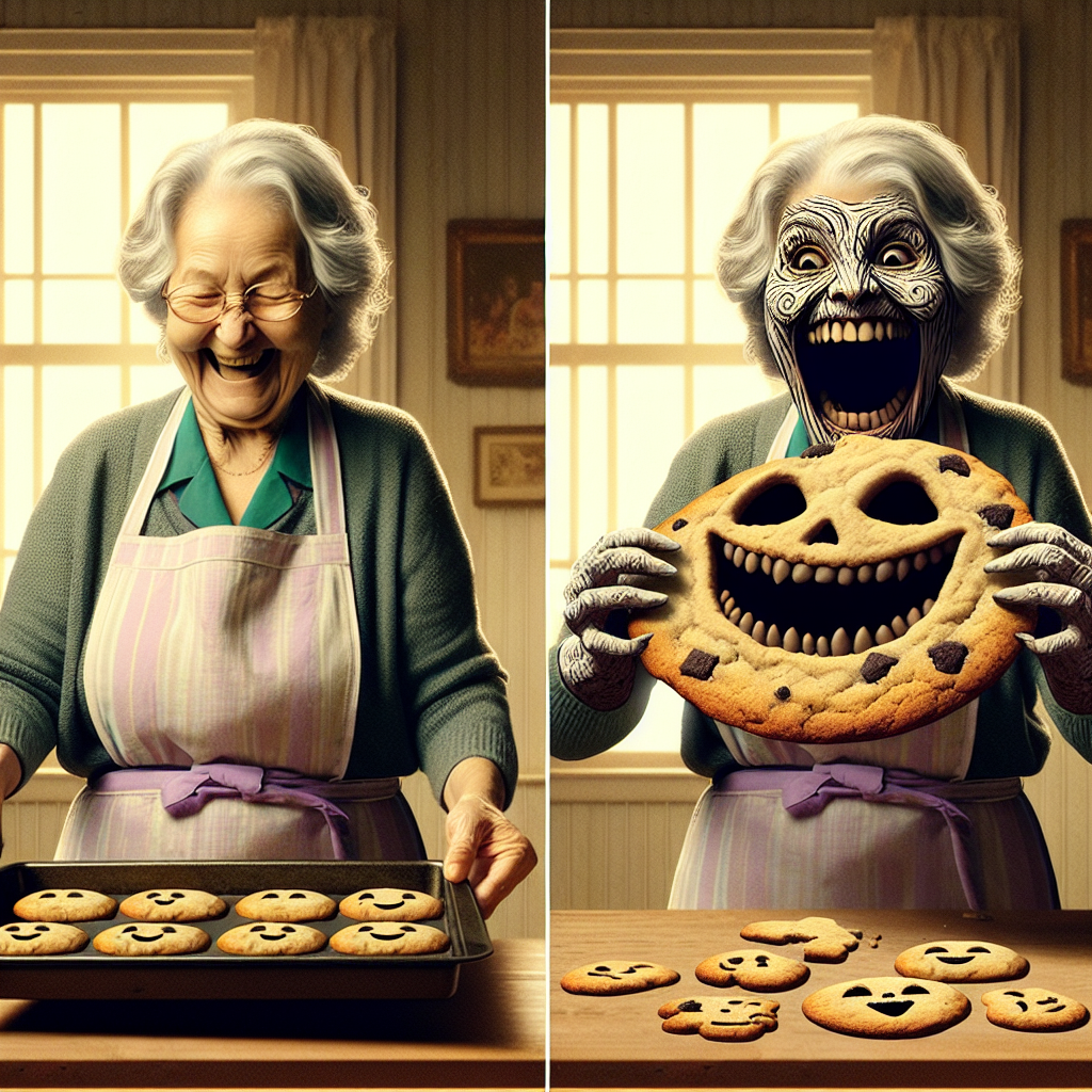 When Granny Turns Scary – A Hilarious Meme Idea!