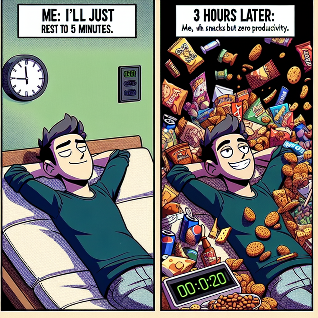 When You Plan 5 Minutes of Rest but It's a 3-Hour Nap