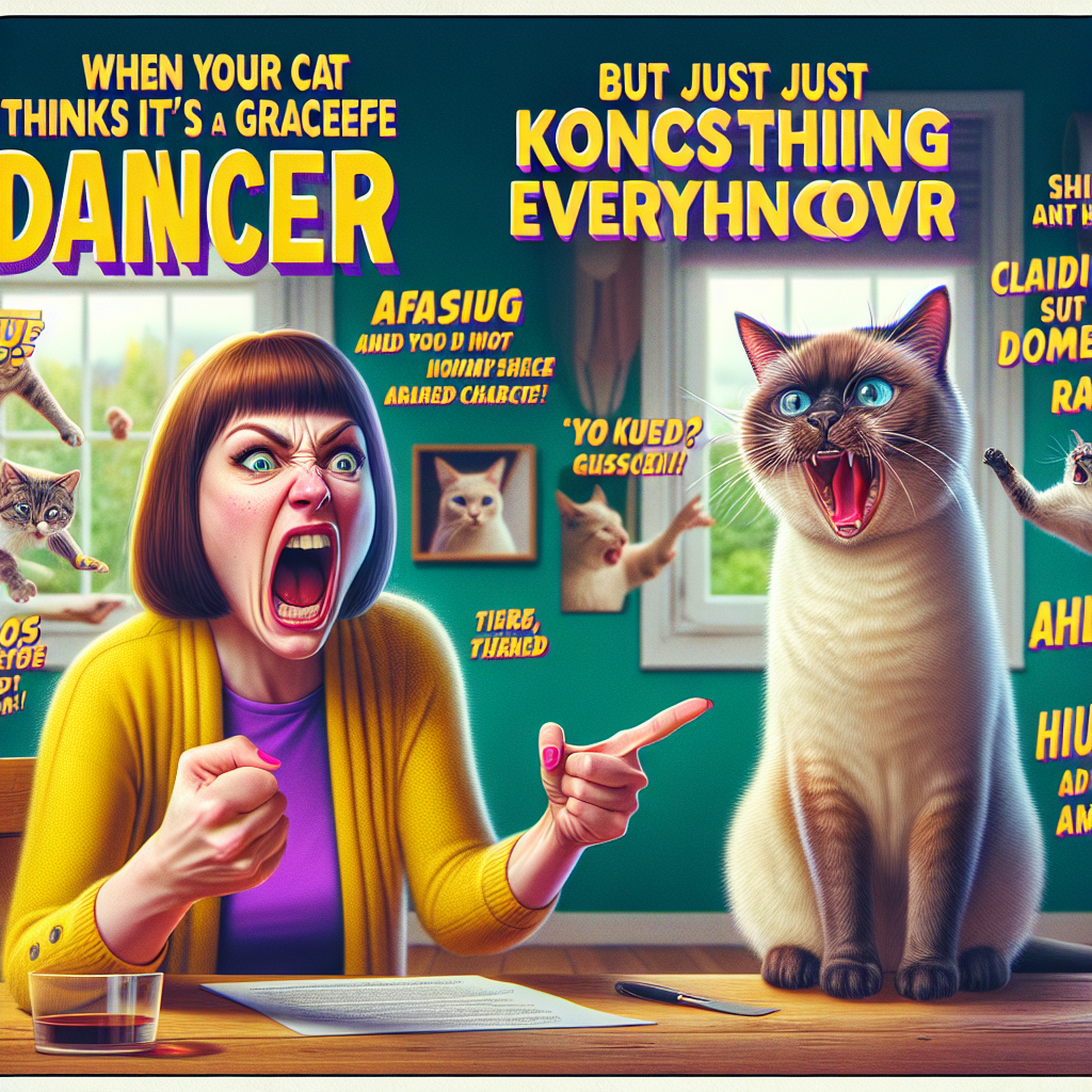 The Hilarious Struggles of Kitty Spin: A Cat's Whirlwind Adventure