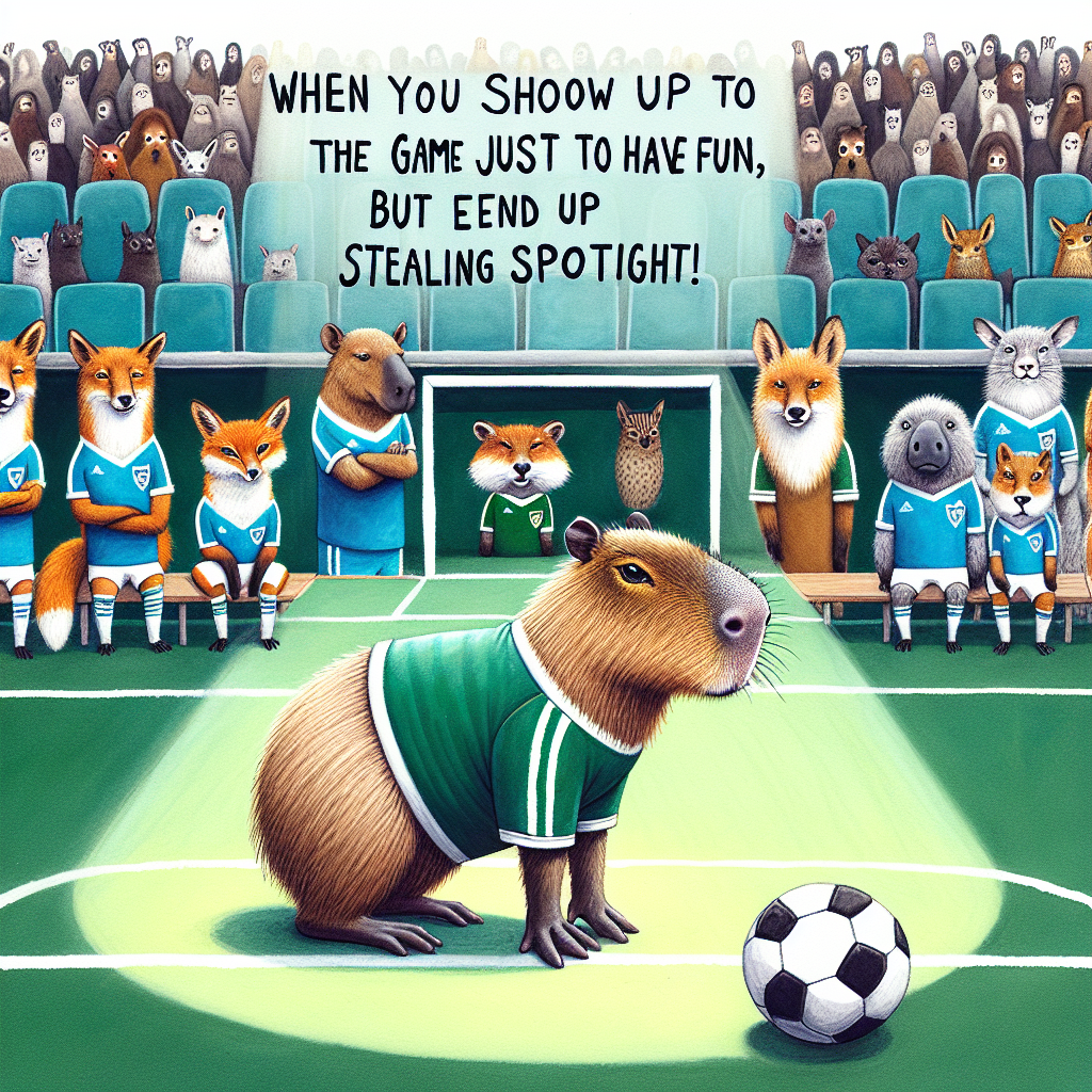 Capybara's Unexpected Soccer Skills