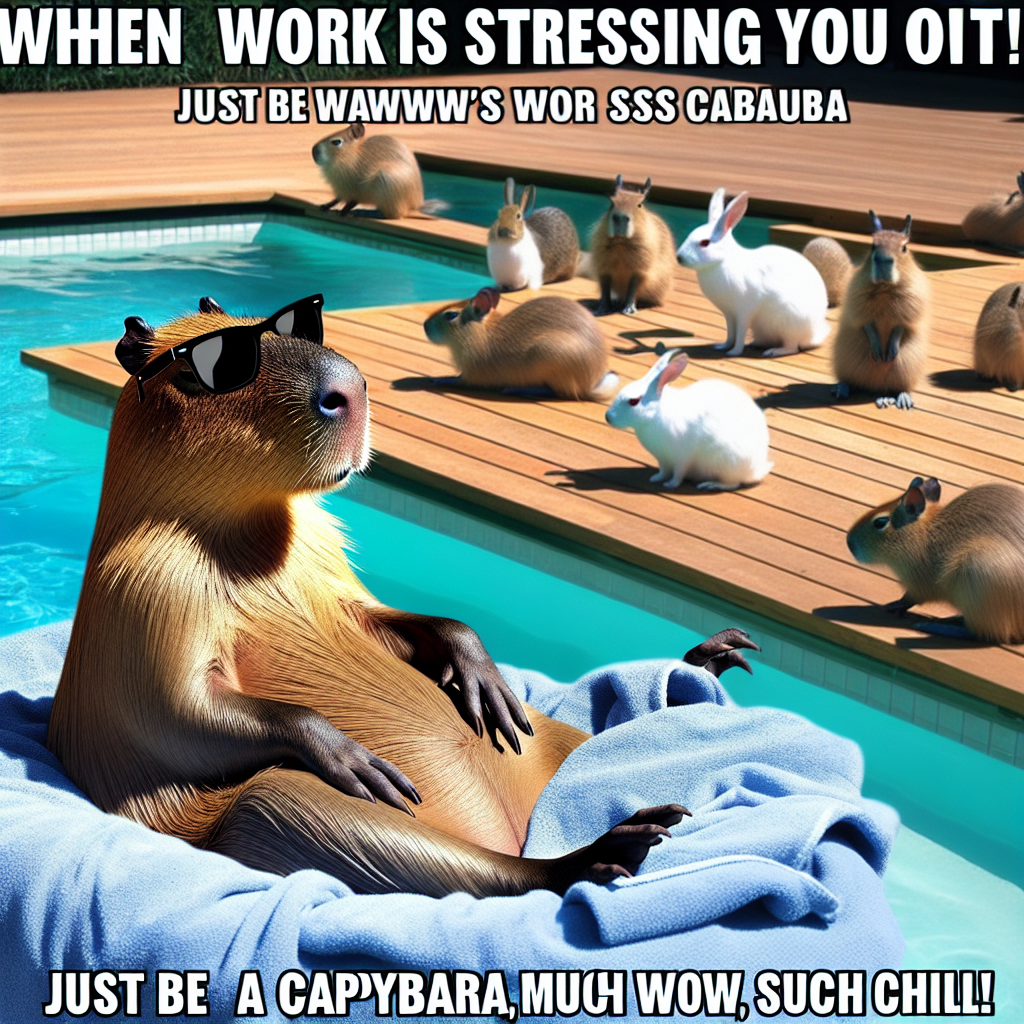 When You're Just Trying to Chill Like a Capybara