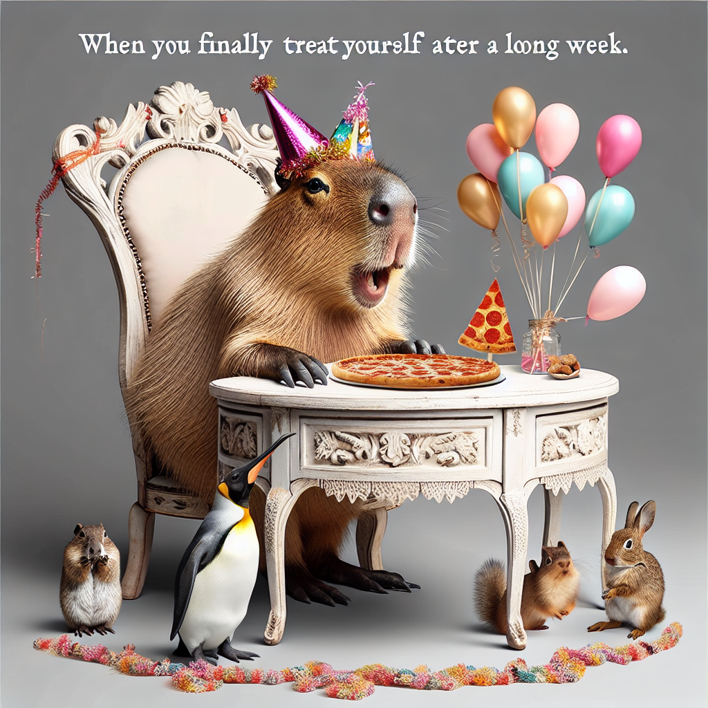 Capybara Pizza Party: The Ultimate Chill Vibe