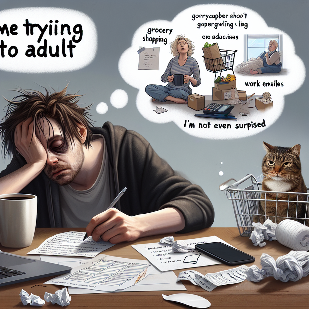 When Adulting Hits Hard After a Sleepless Night