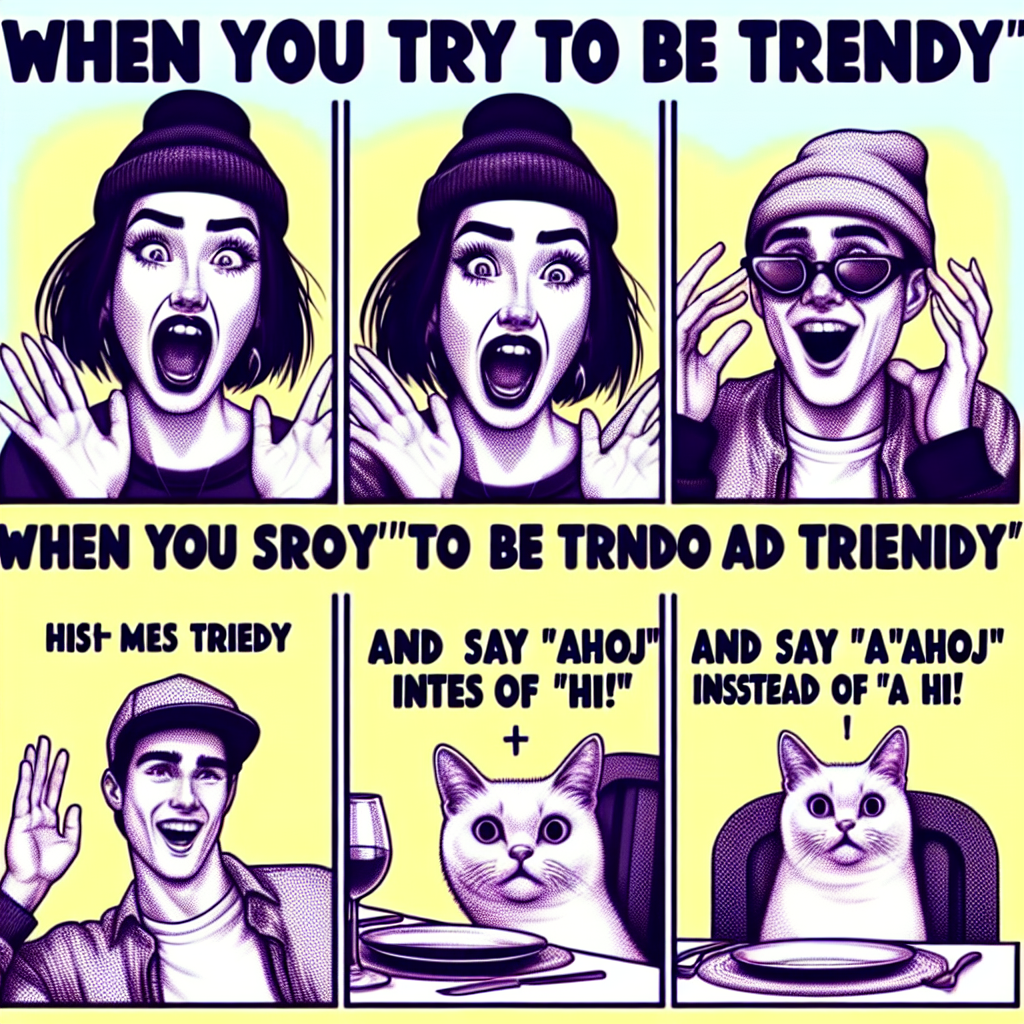 When You Try to Be Cool but Just End Up with 'Ahoj'