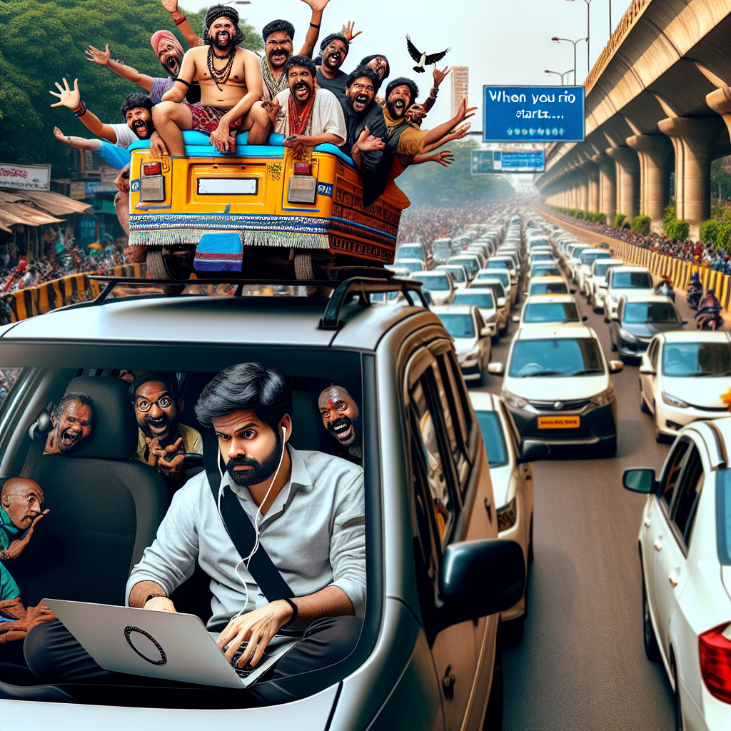 Bangalore Techie vs. Traffic: A Hilarious Daily Struggle
