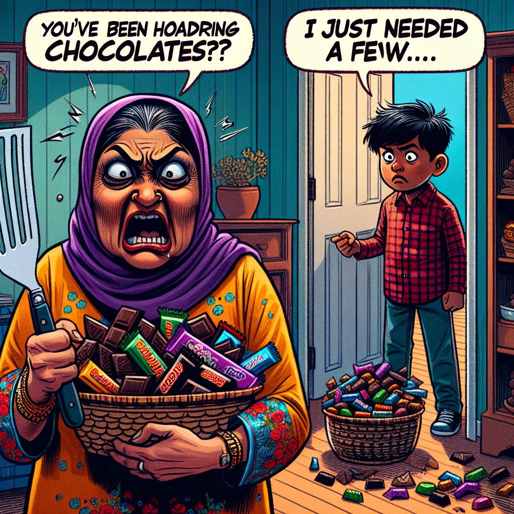 When Your Mother Confronts You About Chocolates