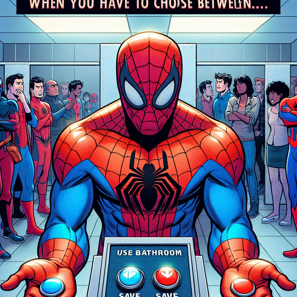 When Your Suit is a Trap: Spider-Man's Bathroom Dilemma