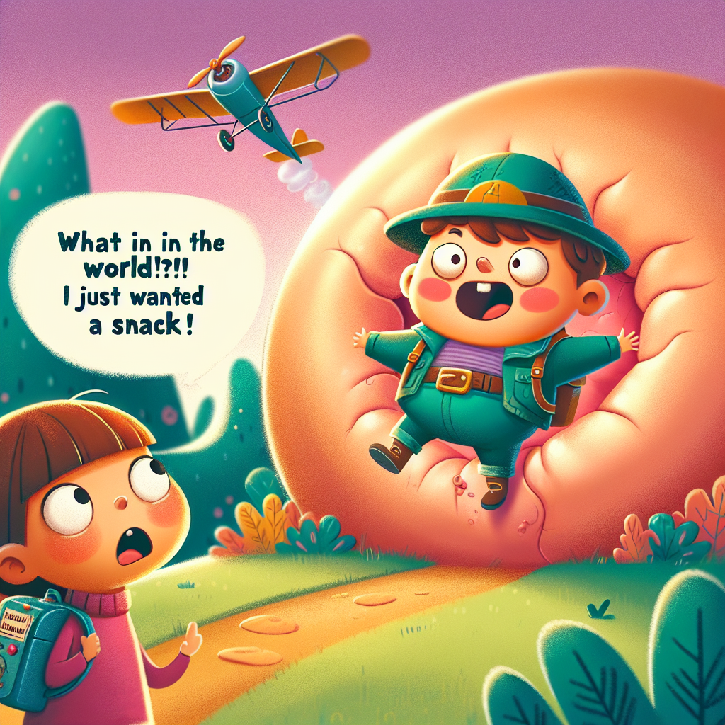 Tiny Boy's Unexpected Adventure in Belly Button Land