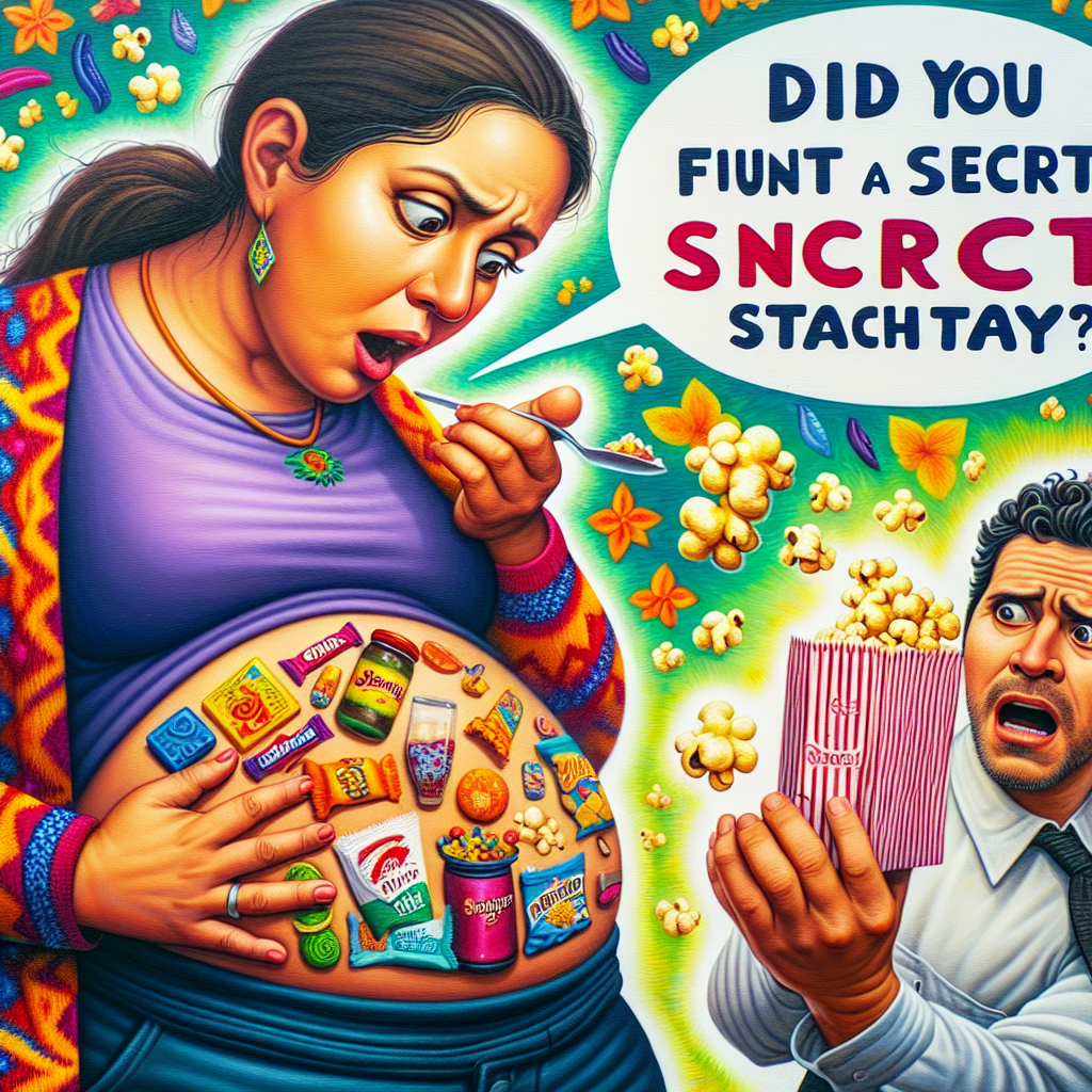 When You Find a Snack in Your Belly Button!