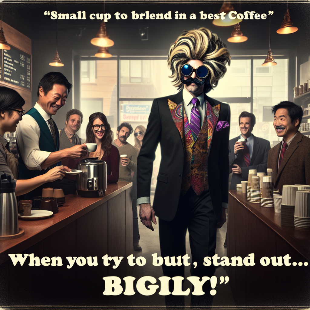 When Donald Trump Tries to Blend in at a Coffee Shop