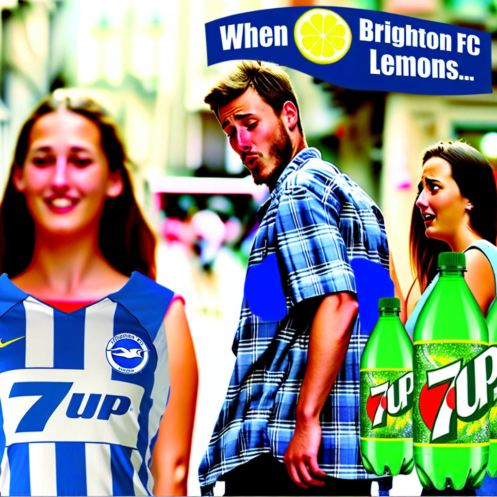 Brighton FC Fans Crying with 7up: A Hilariously Bitter Squeeze