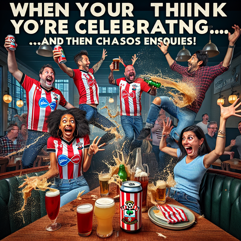 Southampton FC Fans and Their 7up Victory Celebration