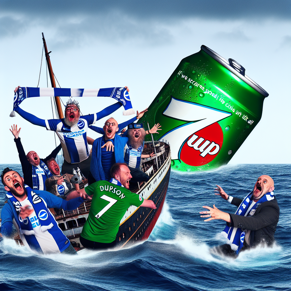 Brighton FC Fans Battle Titanic Waves for 7Up
