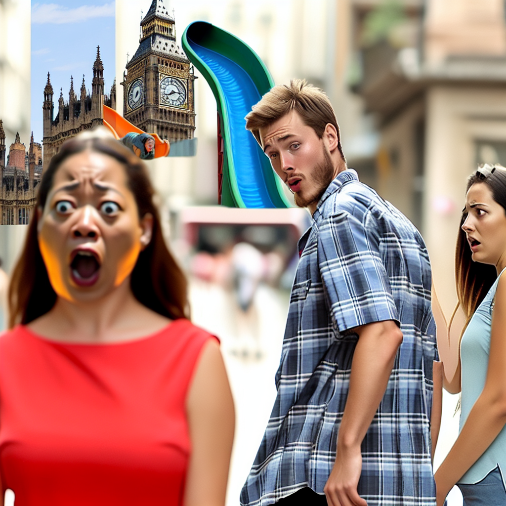 London's Big Ben Now with a Slide: A Hilarious Twist!