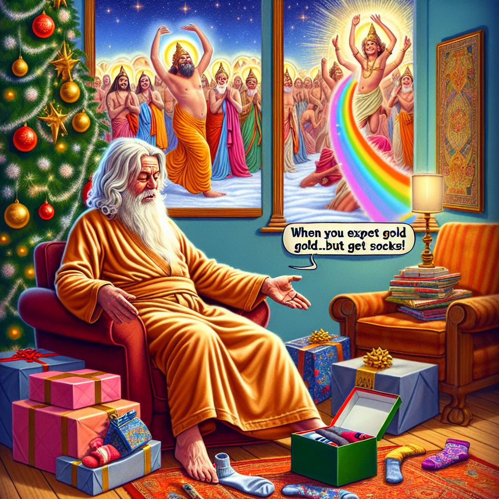 Jesus Unwraps Socks: The Ultimate Christmas Disappointment