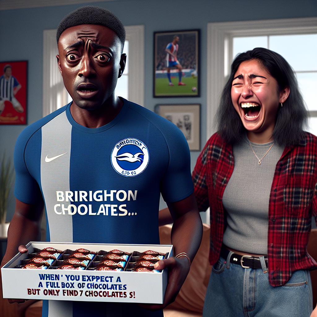 When You Expect a Full Box of Brighton FC Chocolates but Get 7!
