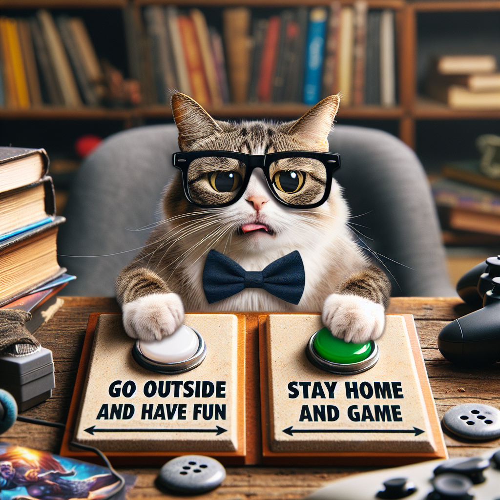 Nerd Cat vs. Social Life: A Hilarious Dilemma!