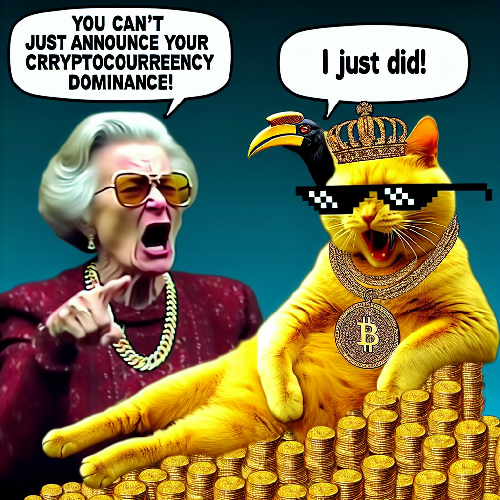 The Golden Cat Ruler: HODL Like a King!