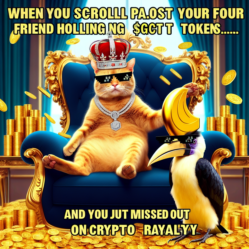 Golden Cat's Throne: HODL Like a Royal!