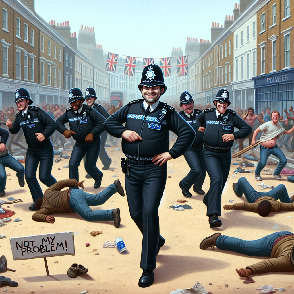 British Police Dance Party Amidst Chaos: The Ultimate Irony