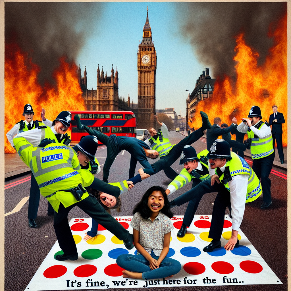 When the Heat is On: British Police vs. Twister Madness!