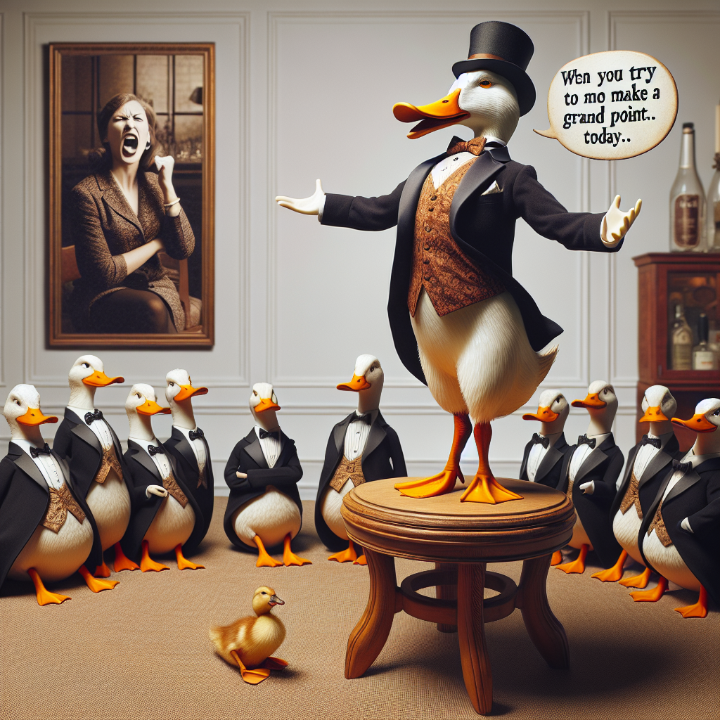 The Unexpected Drama of a Dapper Duck