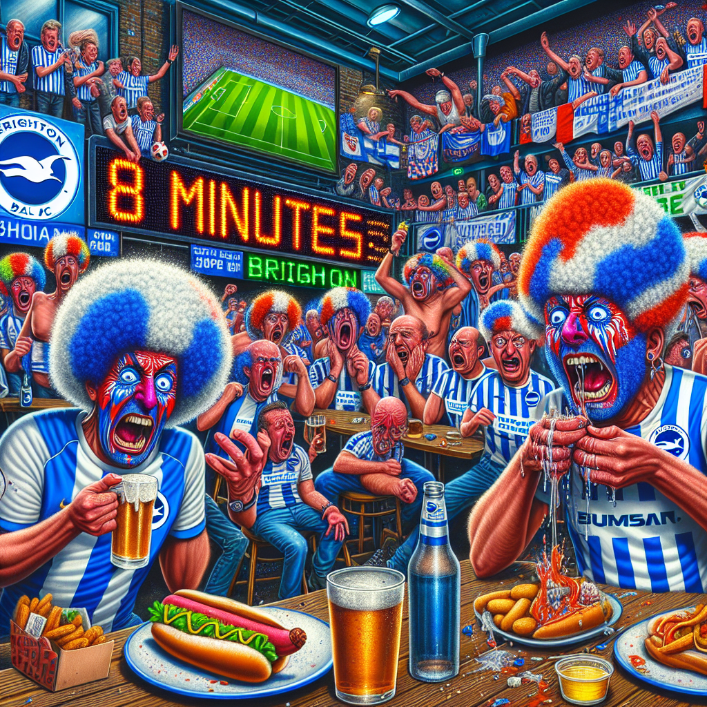 Brighton FC Fans' Hilarious Eight-Minute Meltdown