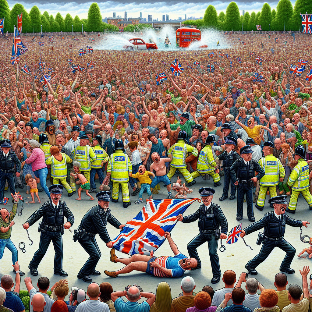 When patriotism meets unexpected chaos!