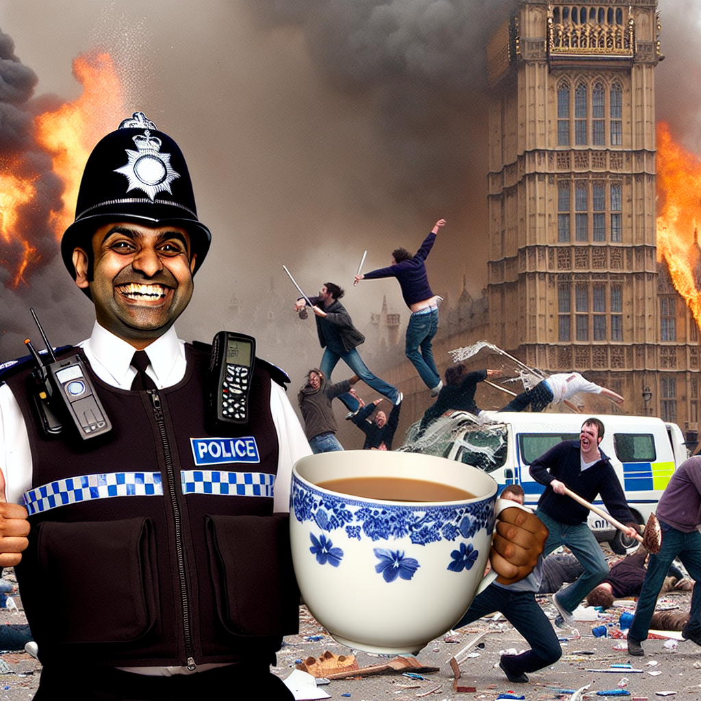 When British Police Take Tea Time Seriously Even During Riots