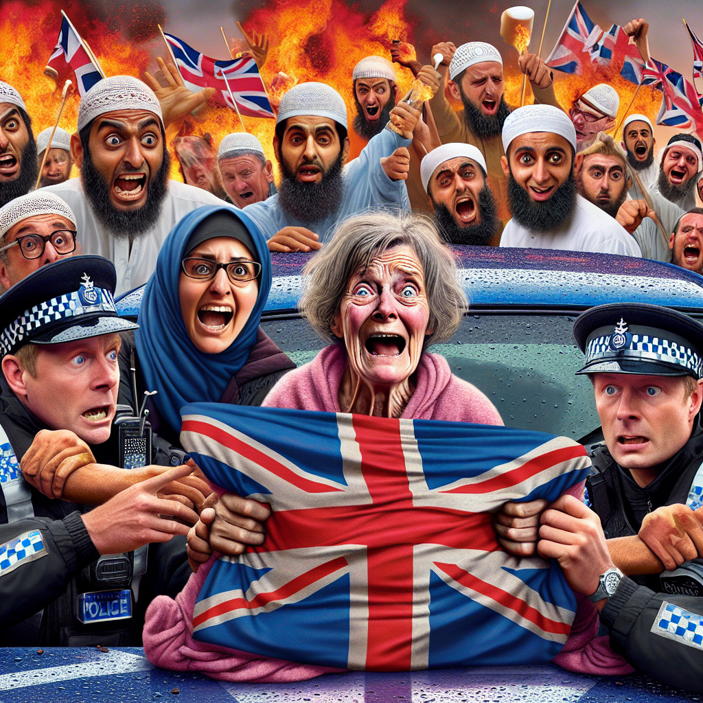 When the UK Flag Goes Up Against a Fiery Situation