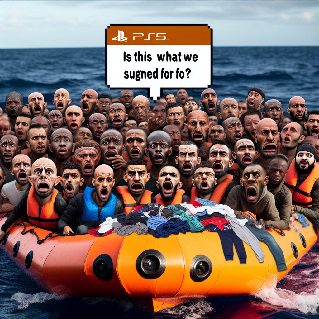 Migrants Just Trying to Have Fun at Dover with PS5 Tickets!