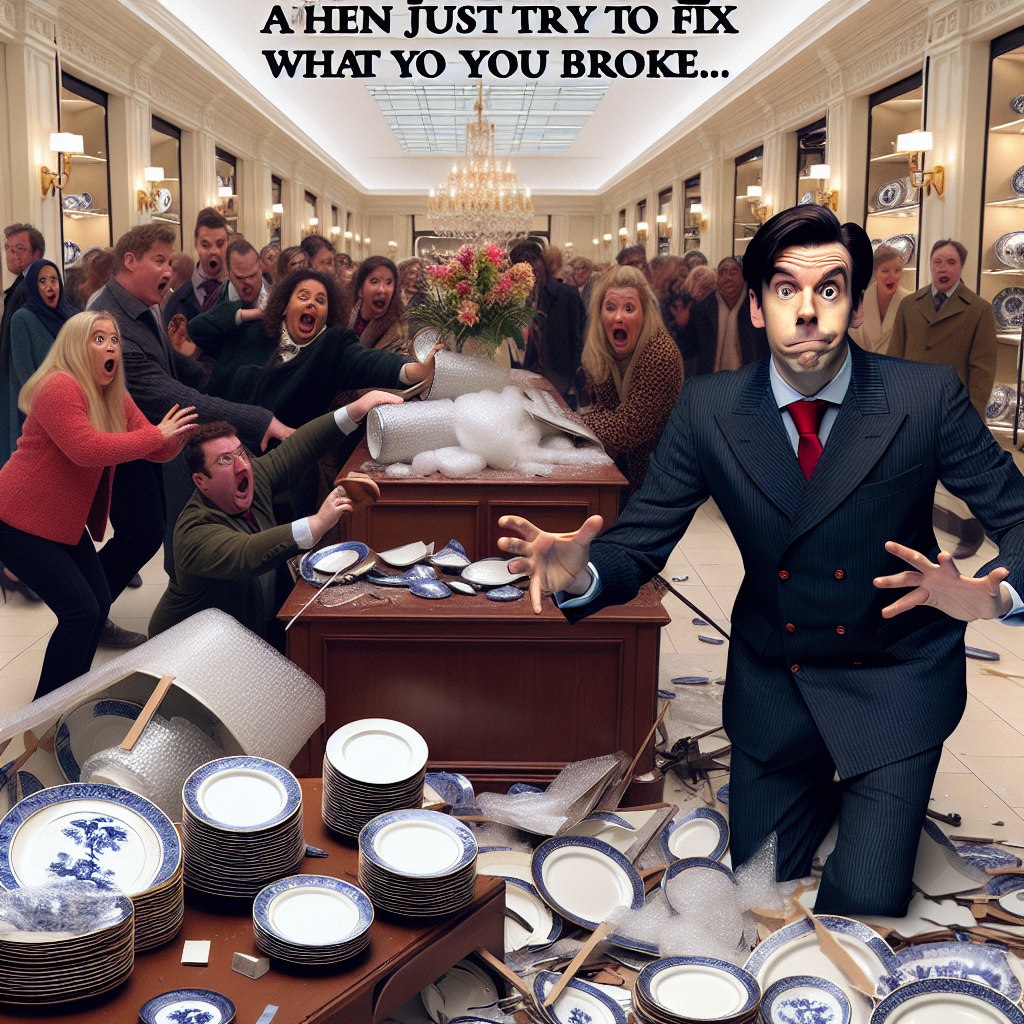 Mr. Bean's Priceless Plate Disaster at Harrods!