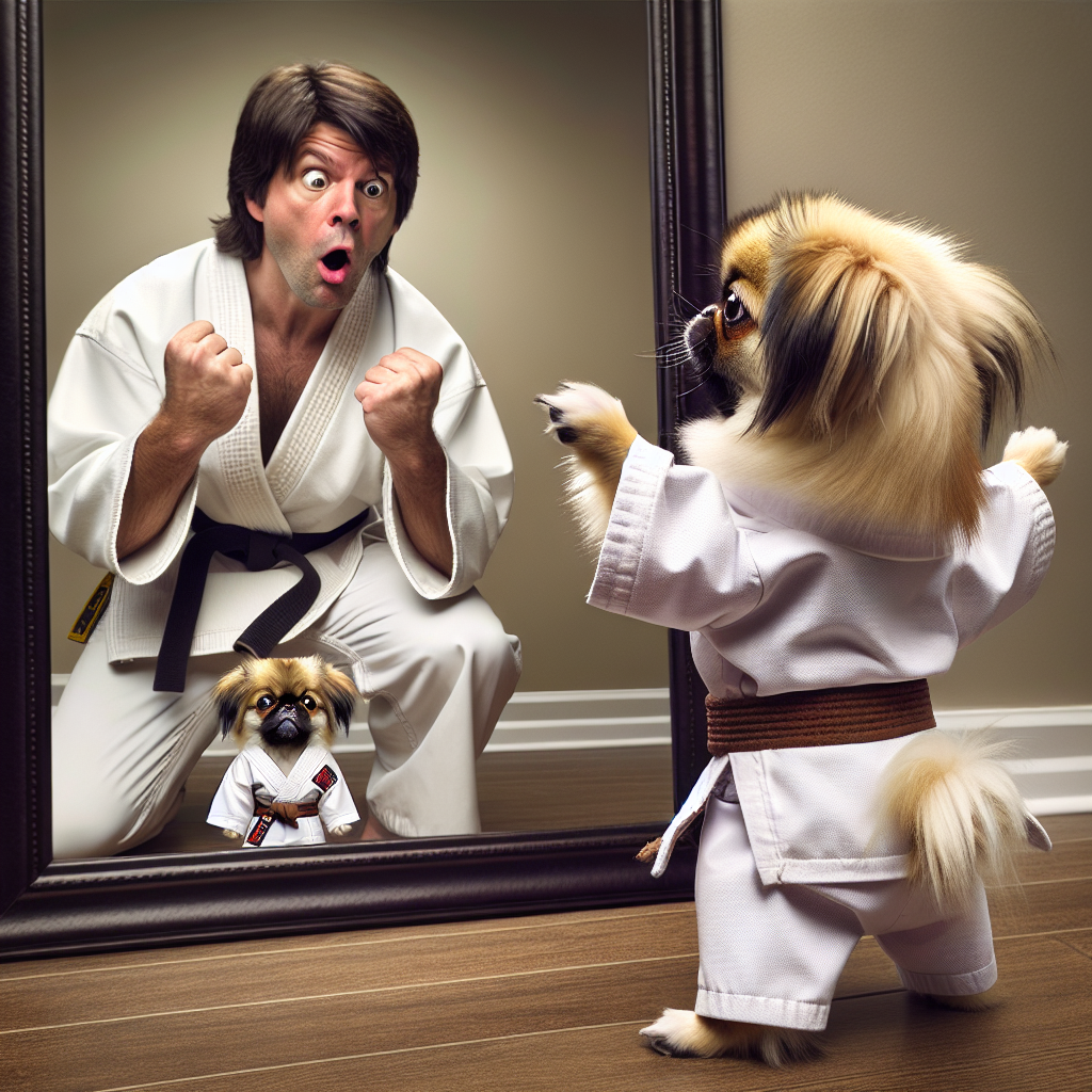 Karate Pekingese Throws Epic Punchlines!