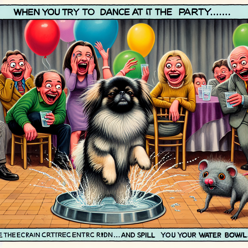 When Your Pekingese Discovers Lezginka Dance Moves!