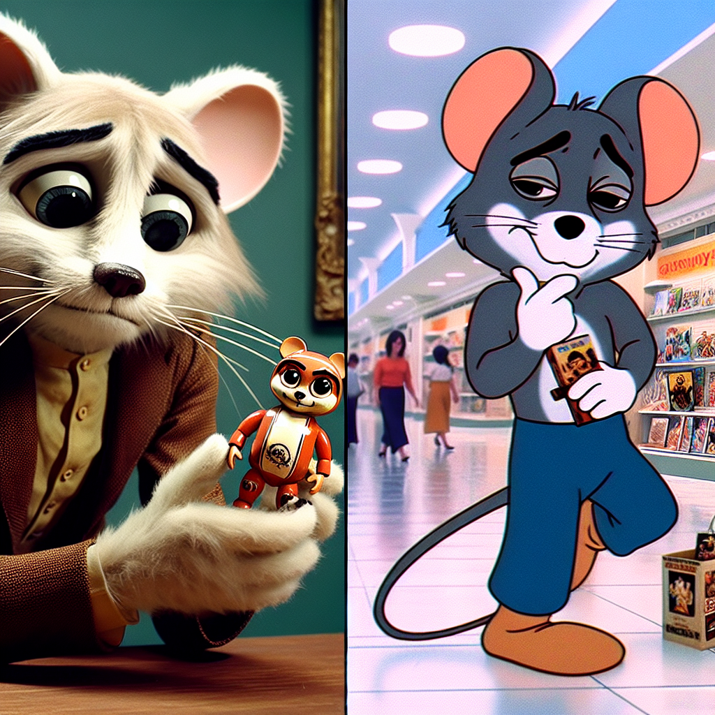 Classic Showdown: 70s Cheburashka vs. Disney's Mickey Mouse